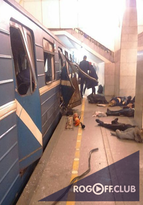 Взрыв в петербургском метро. Первые кадры с места происшествия 3 апреля